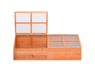 Serre de jardin bois 180x57x62 cm