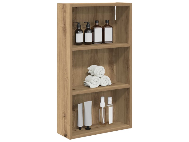  Armoire murale de salle de bain, cabinet de salle de bain chêne artisanal 40 x 14 x 70 cm cf65192  - Conforama C
