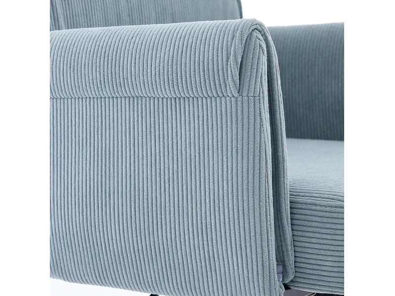  Chaise de bureau réglable en hauteur, dossier mi-haut, tissu velours rayé, forme ergonomique – idéale pour le travail, les études ou la détente.  - Conforama D