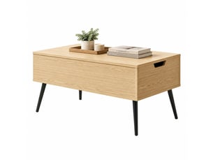 Table basse rectangulaire coloris bicolore <strong>CHICFURN</strong> <strong></strong> - 50 cmx100 cm