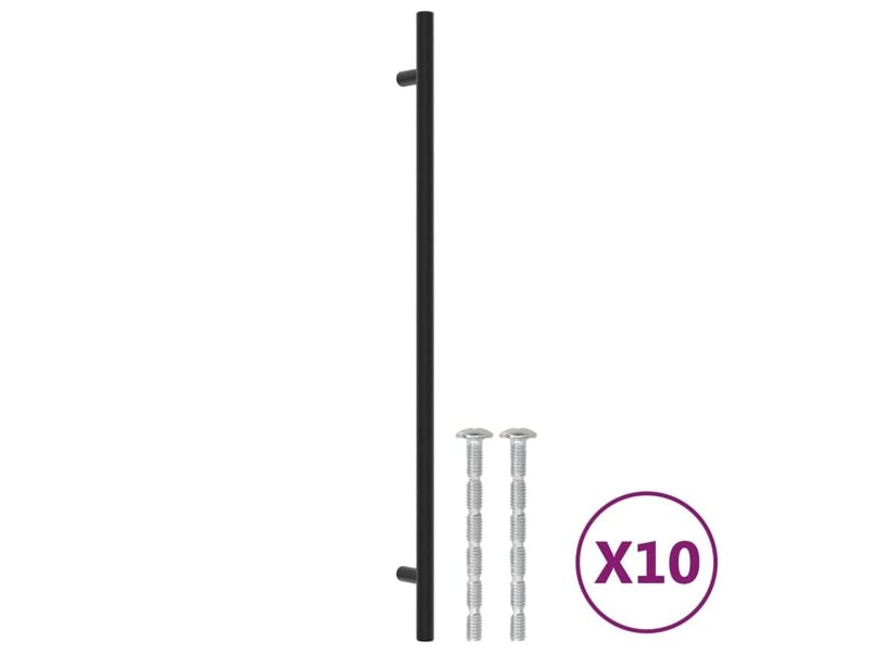  Poignée d'armoire vidaxl, 320 mm, noire  - Conforama C