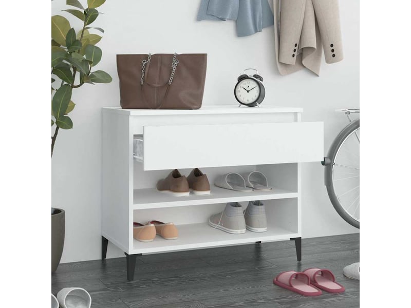  Meuble à chaussure | armoire à chaussures blanc 70x36x60 cm bois d'ingénierie shl6512  - Conforama C