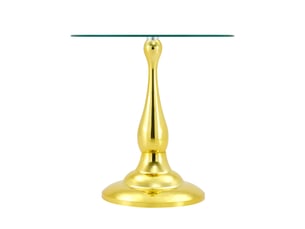 Table d’appoint ronde moderne, plateau en verre trempé, base stable, compacte pour salon et chambre