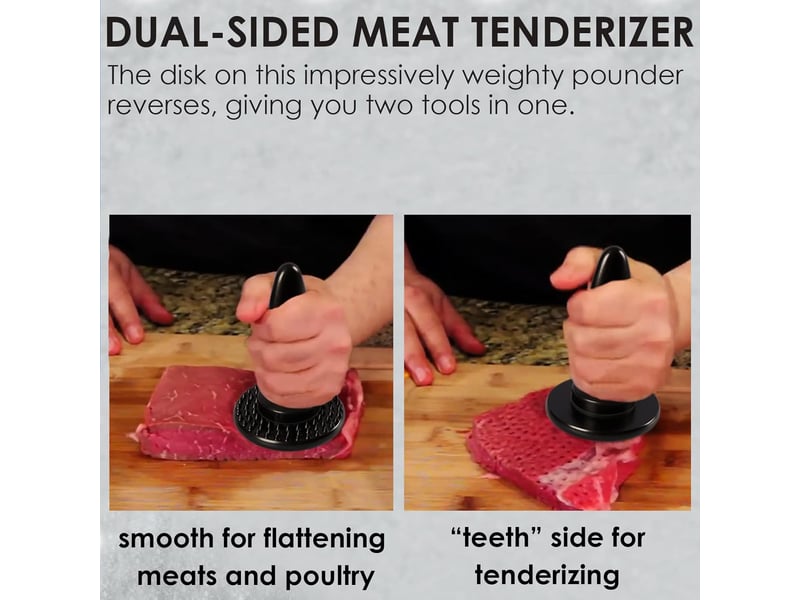  Presse à hamburger - attendrisseur de viande double face - machine à galettes de hamburger - outil de préparation pour attendrir le steak, le bœuf et QWE000621 - Conforama E