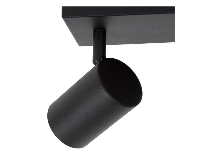 Plafonnier led 2xgu10 40 w dimmable métal noir - lucide - amigo - Conforama C