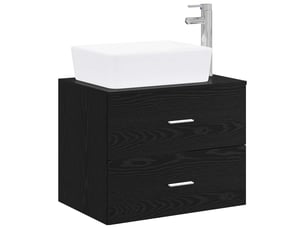 Ensemble de mobilier de salle de bain chêne noir cf64647
