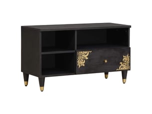 Meuble tv coloris noir 80 cm <strong></strong>  <strong></strong>