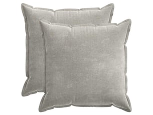 Lot de 2 housses de coussin houten gris clair 65 x 65 cm cf49312