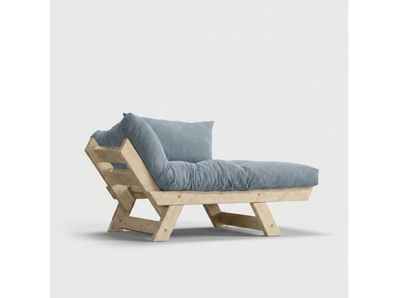 Canapé-lit elara en bois et lin imperméable - gris - Conforama C