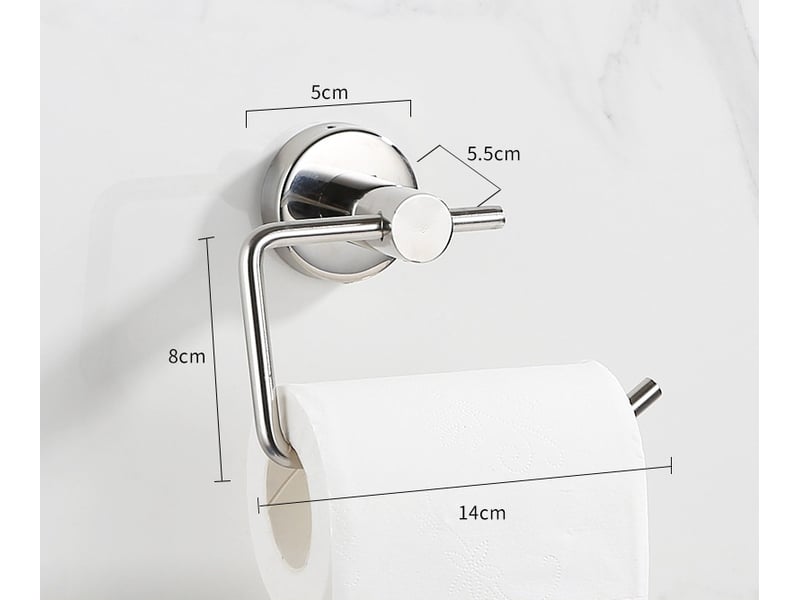  Support papier toilette mural – dérouleur wc sans perçage  - Conforama B