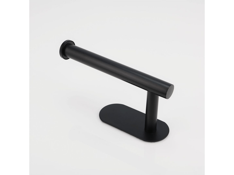  Lot de deux porte-papier toilette auto-adhésifs, antirouille, sans perçage, à fixer au mur pour salles de bains et toilettes (noir)  - Conforama D