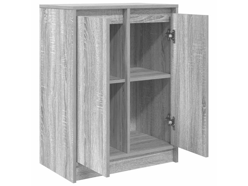  Buffet - bahut - meuble de rangement sonoma gris 57x34x76 cm bois d'ingénierie  - Conforama E