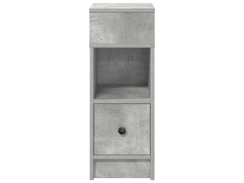  Lot de 2 tables de chevet - cabinet de chevet - table de nuit avec tiroir gris béton 25x31x66 cm  - Conforama C