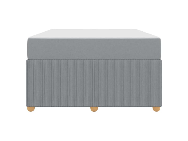  Lit double- lit adulte -  cadre de lit gris clair 120 x 200 cm tissu  - Conforama D