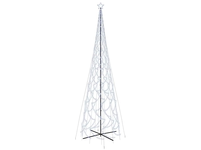  Arbre de noël, sapin de noël cône 3000 led blanc froid 230x800 cm  - Conforama A