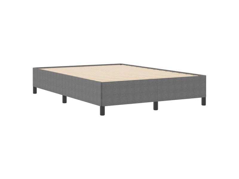  Lit double- lit adulte -  lit à lattes gris clair 140 x 200 cm tissu en velours côtelé  - Conforama C