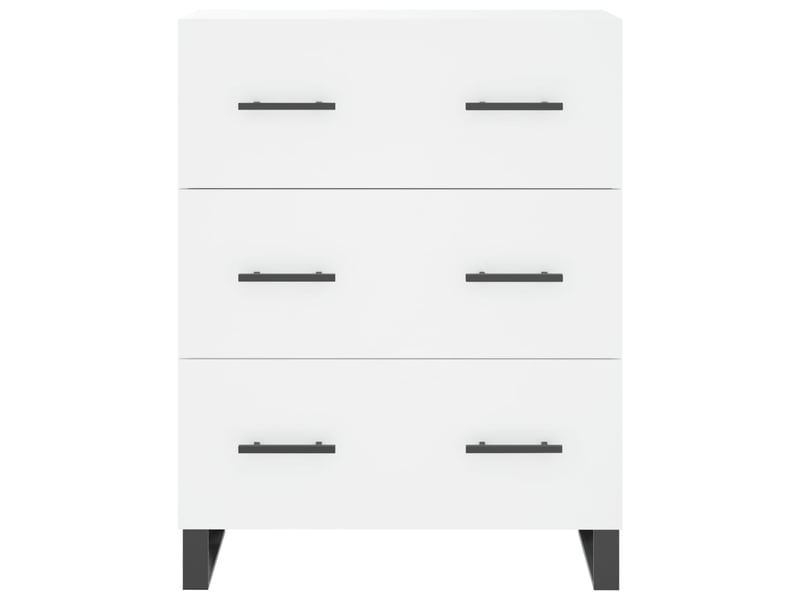  Buffet - bahut - meuble de rangement blanc 69,5x34x90 cm bois d'ingénierie  - Conforama E