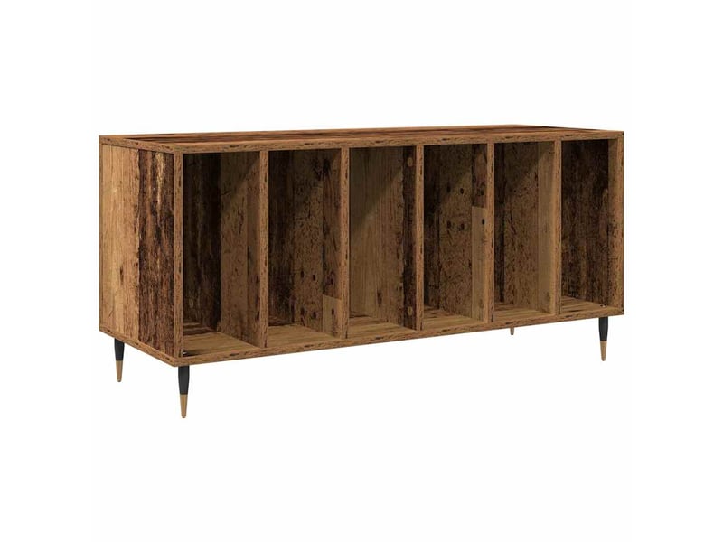 Vidaxl meuble à vinyles bois ancien 100 x 38 x 48 cm bois d'ingénierie  - Conforama D