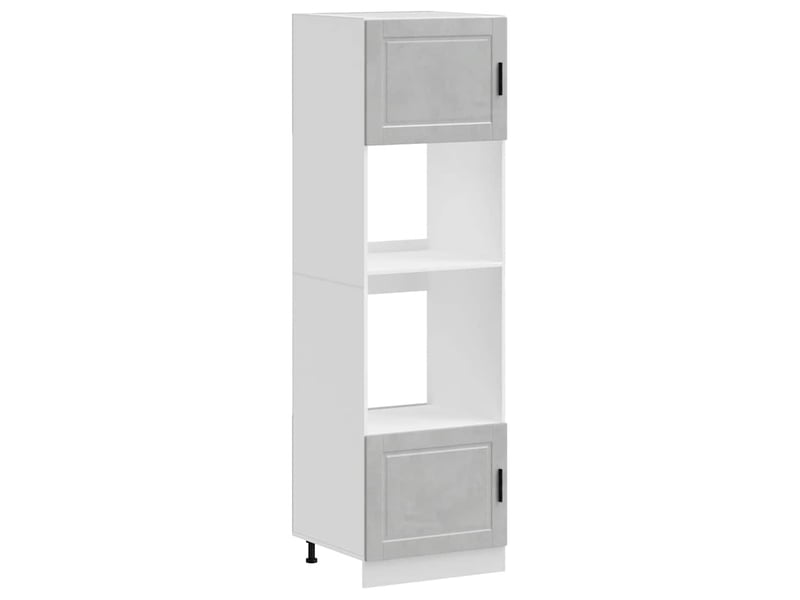  Meuble de rangement, armoires de four porto gris béton bois d'ingénierie  - Conforama A