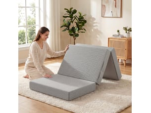 Matelas 90x200 cm MODENVIE Mousse + mémoire de forme soutien Ferme épaisseur 15 cm