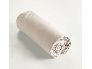Drap-housse 140 x 190 cm percale de coton 120 fils unie perrine pampa
