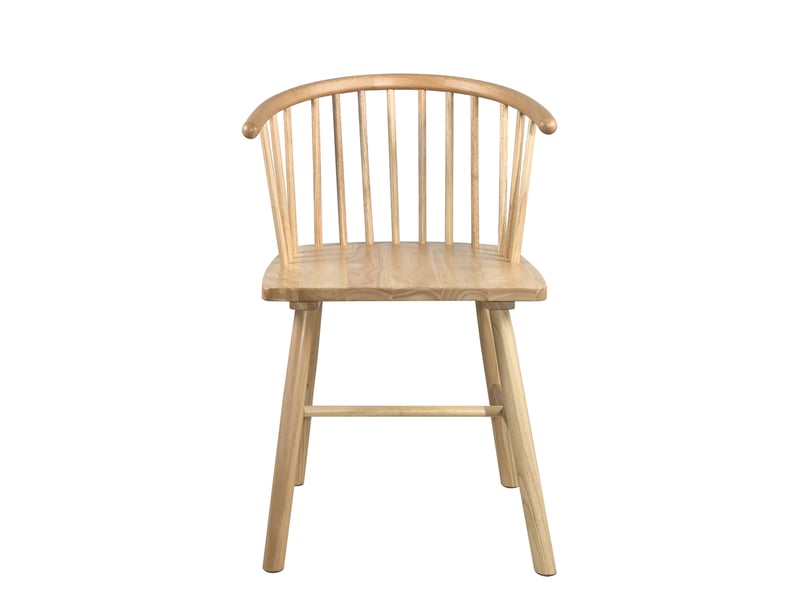  Chaise bistrot mino style windsor en bois massif finition claire avec dossier à barreaux 436-MINO - Conforama B
