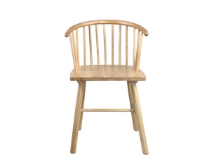 Chaise bistrot mino style windsor en bois massif finition claire avec dossier à barreaux