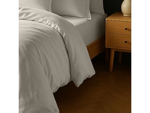 Drap housse 160x200 bonnet 35cm 100% coton ivoire - vitalia