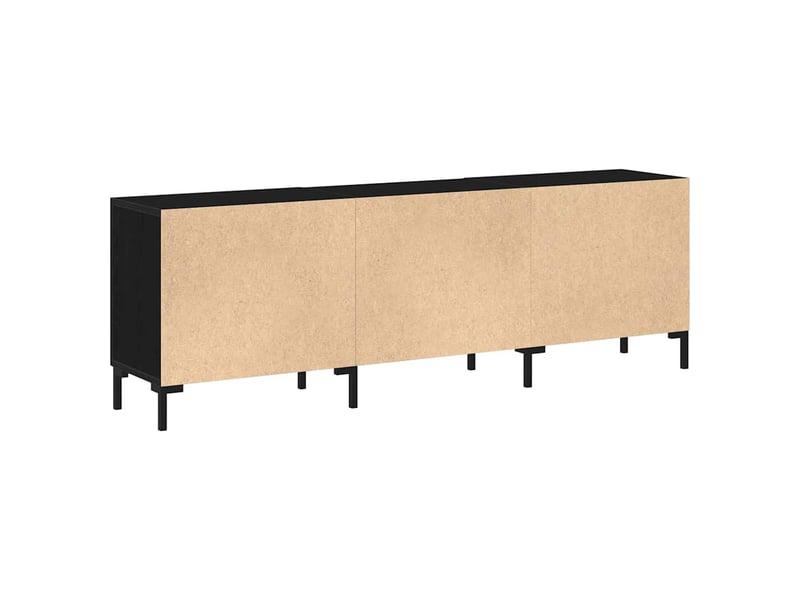  Ensemble meuble tv - banc tv - meuble de rangement 150 x 30 x 50 cm chêne noir  - Conforama E