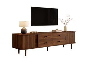 Meuble tv coloris bois foncé 165 cm KOVIEA  