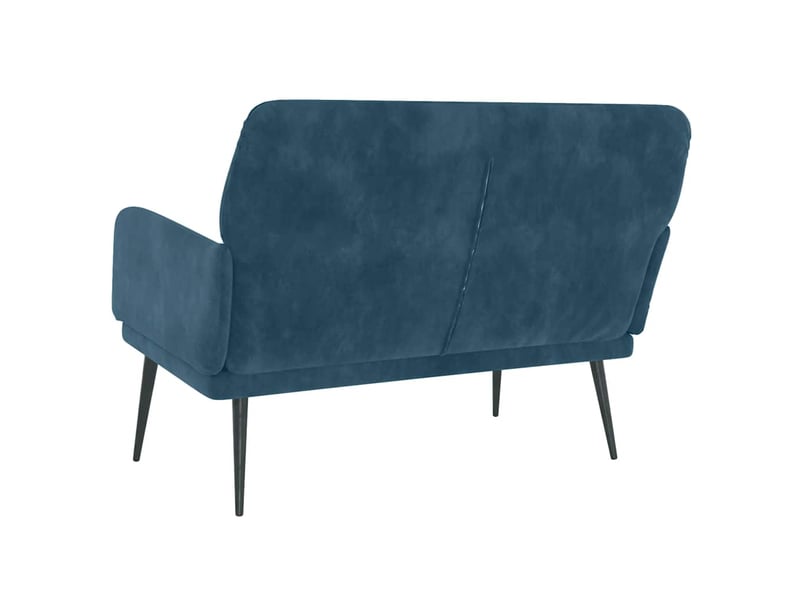  Banc, canapé 2 places bleu 108x79x79 cm velours shl72813  - Conforama E