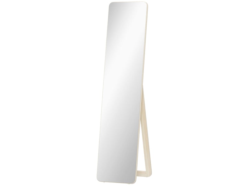  Miroir sur pied et mural rectangulaire dim. 37l x 43l x 156h cm bois naturel  - Conforama B