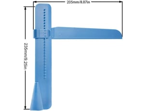 Ensemble de 2 spatules à gâteau pour appliquer le glaçage, outils de décoration réglables, crème, plastique, spatule, fondant, lisseur à gâteau