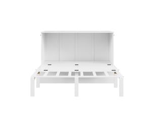 Lit escamotable 140x200 cm MERAX lit adulte blanc coloris blanc