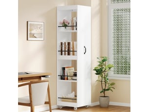 Bibliotheque coloris blanc 5 étagère(s) <strong>ELVMI</strong> <strong></strong> - 40 cm x 160.5 cm