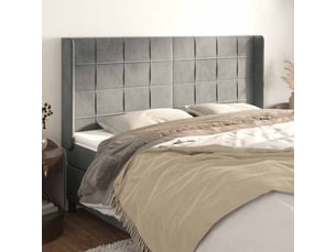 Tete de lit A poser largeur 183 cm <strong></strong> <strong></strong> argenté