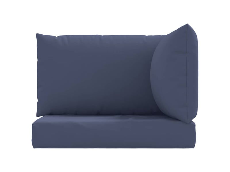  Lot de 3 coussins de palette, coussins de canapé bleu marine tissu oxford cf59663  - Conforama D