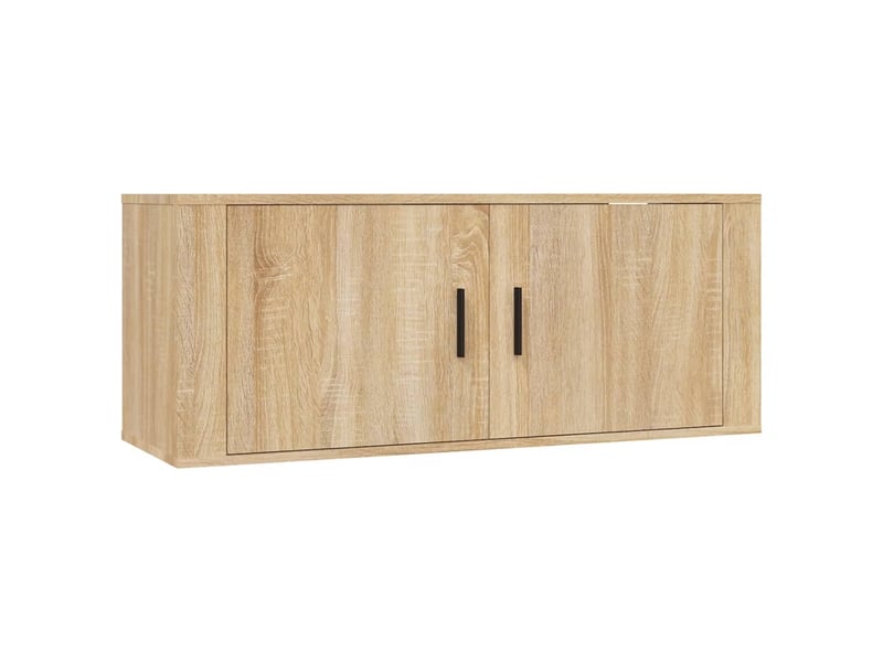  Ensemble de meubles tv 3 pcs chêne sonoma bois d'ingénierie shl71484  - Conforama D