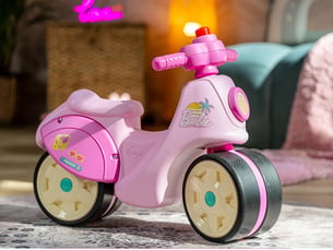Porteur enfant scooter barbie avec roues silencieuses 1 à 3 ans - falk
