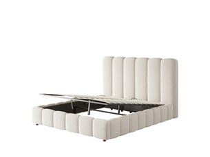 Lit coffre 140x200 cm <strong></strong>  <strong>N634U0113W</strong> coloris blanc