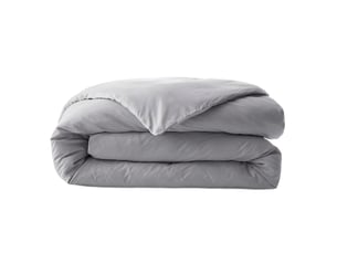 Housse de couette 140x200 cm percale de coton galet