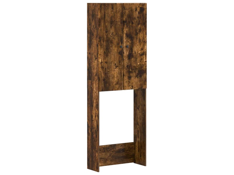  Armoire de toilette, meuble de toilette breda chêne fumé 66x25.5x190 cm  - Conforama A