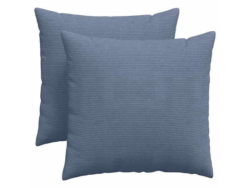 Lot de 2 coussins de canapé, coussins décoratifs bleu 45 x 45 cm cf59000 - Conforama A