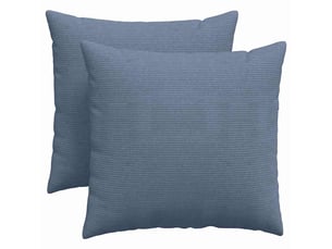 Lot de 2 coussins de canapé, coussins décoratifs bleu 45 x 45 cm cf59000