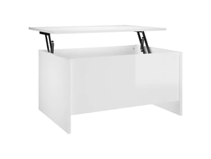 Table basse rectangulaire coloris blanc  