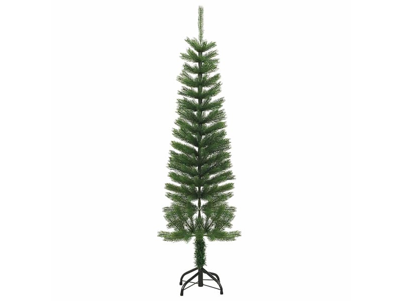  Sapin de noël - arbre de noël artificiel mince avec support 150 cm pe  - Conforama A