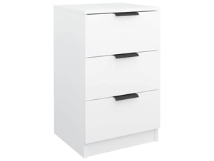 Table de chevet - cabinet de chevet - table de nuit blanc 40x36x65 cm