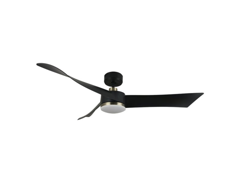  Ventilateur de plafond fabrilamp tempel dc noircuir 3 pales 132 cm 6 vitesses led 26 w télécommande 187491373 - Conforama D