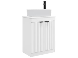 Meuble de salle de bain avec évier blanc 54x35x83 cm shl172
