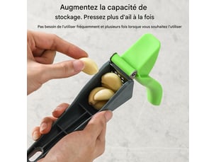 Presse ail inoxydable,hachoir manuel de cuisine accessoire cuisine détachable à poignée ergonomique antidérapante pour maison camping cuisson
